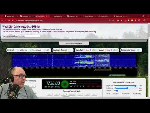 Monitoring NC Traffic on 7232 kHz via WebSDR