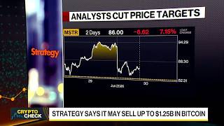 Thumbnail for the video "Saylor's Strategy May Sell Up to $1.25 Billion of Bitcoin" from Bloomberg Television