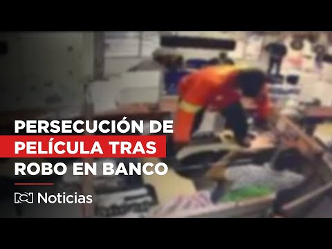 VIDEO | Ladrones robaron banco y terminaron en persecución de película al occidente de Atlántico