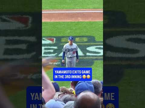 Yoshinobu Yamamoto exits <strong>NLCS</strong> Game 2 in the 3rd inning 💔