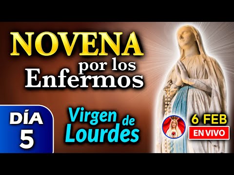 NOVENA por los ENFERMOS, Rosario de HOY a la Virgen de Lourdes DÍA 5  - 6 feb 2023