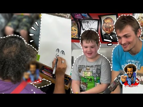 They asked to be caricatured speedcaricatures!