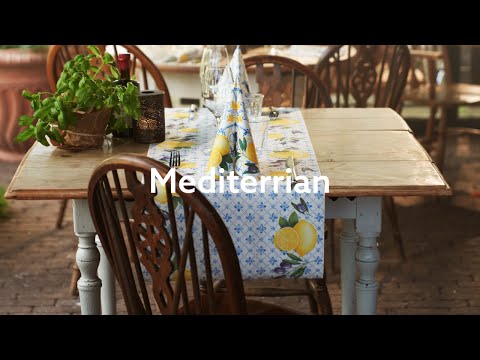 Restaurant decoration ideas │ Year Round napkins 2023: Mediterrian