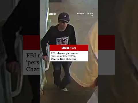 FBI releases images of "person of interest" in Charlie Kirk shooting. #CharlieKirk #BBCNews