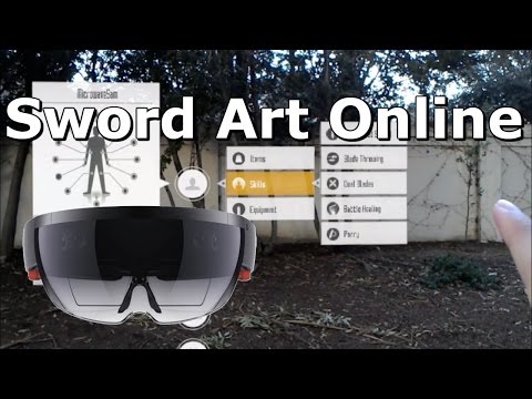 Sword Art Online GUI - AR with HoloLens