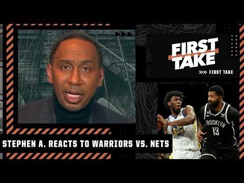 Stephen A. reacts to the Nets dropping 91 PTS on the Warriors in the 1st half: WHAT A DISGRACE! ️ video clip