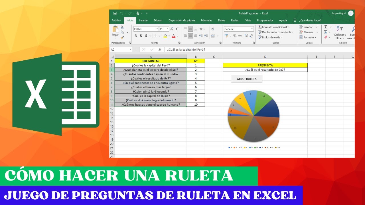 Aprende paso a paso Cómo hacer un JUEGO DE RULETA DE PREGUNTAS en EXCEL Interactivo y Fácil.
#ruletaenexcel #tutorialexcel #juegodepreguntas
Gracias a los que se suscribieron a la página. 😍
Desde ahora estaré compartiendo contenido exclusivo de https://tecpro-digital.com/tienda (plantillas gratis y de pago) directamente con los nuevos suscriptores.
Para los que desean suscribirse:👇
https://www.facebook.com/TecproDigital/subscribe/
Para los que ya son Suscriptores, por favor unánse al grupo de suscriptores para descargar las plantillas exclusivas: https://www.facebook.com/groups/1070428554018754