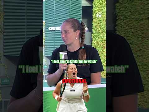 Ostapenko: “I feel like I’m kindof fun to watch” 🤭 #wimbledon #tennis