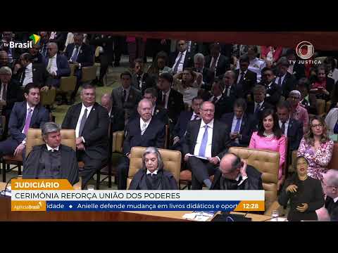 Cerimônia no Judiciário reforça união dos poderes