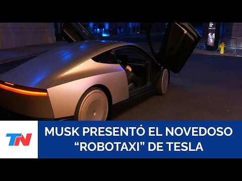 Elon Musk presentó el robotaxi de Tesla y prometió que llegará al mercado en el año 2027