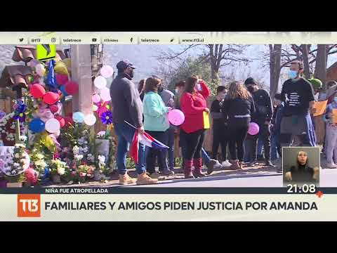 Protesta en caravana: familiares piden justicia por Amanda, menor atropellada en San José de Maipo