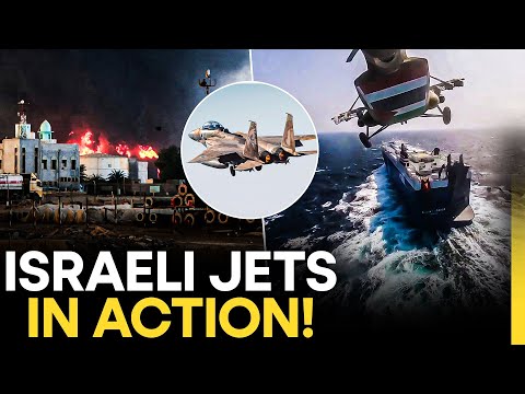 Israeli Jets In Action! Israel Pounds Houthis | Ports Bombed, Red Sea On Fire| Israel-Yemen War LIVE