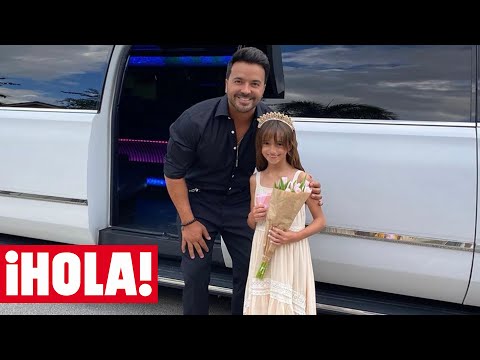La velada de gala de Luis Fonsi y su hija Mikaela con limusina incluida