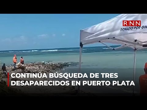 Continúa búsqueda de tres personas desaparecidas en playa de Puerto Plata