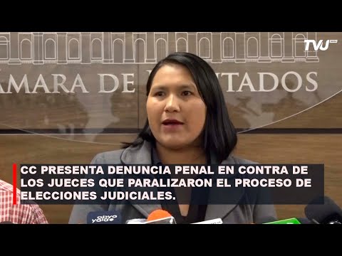 CC PRESENTA DENUNCIA PENAL EN CONTRA DE LOS JUECES QUE PARALIZARON EL PROCESO DE ELECCIONES JUDICIAL