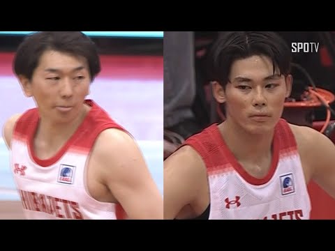 [EASL] 지바 vs 안양 정관장 - 니시무라&카네치카 주요장면 (01.10)