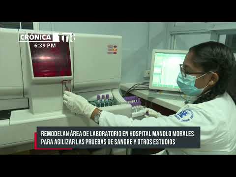 Remodelan el área de laboratorio del Hospital Manolo Morales - Nicaragua