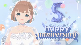 【 5周年記念配信 】めでた～～～い！5周年を祝おう【 Vtuber / #夕凪みちる 】