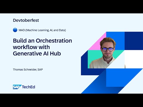 🔵 Build an Orchestration workflow with Generative AI Hub