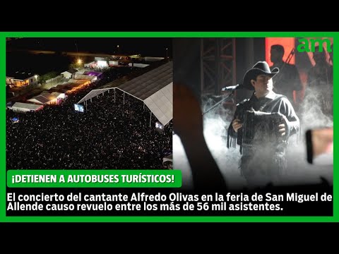 Cientos se quedaron sin ver a Alfredo Olivas en la feria de San Miguel de Allende