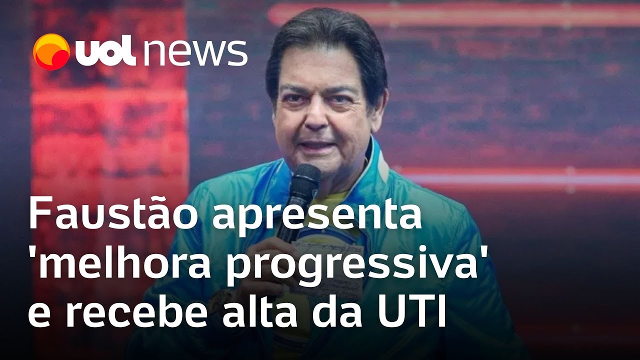 Faustão tem alta da UTI mas permanece internado no hospital melhora progressiva diz boletim