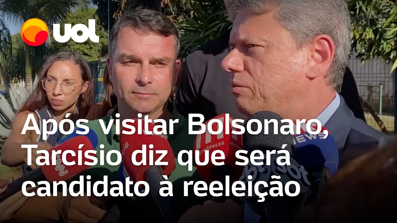 Tarcísio nega ser candidato à Presidência após visita ao Bolsonaro: ‘Sou candidato à reeleição’