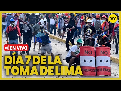 Protestas en Perú: Séptimo día de manifestaciones en Lima #EnVivo