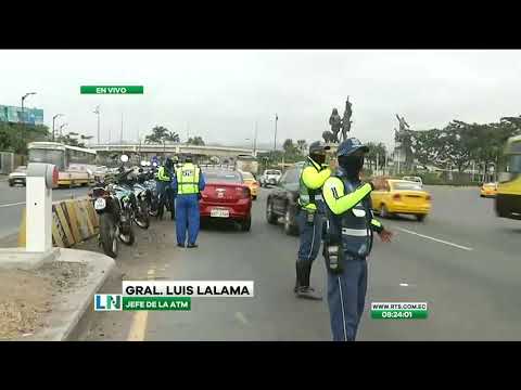 Control vehicular en el Puente de la Unidad Nacional