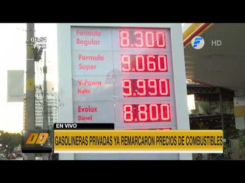 Gasolineras privadas ya remarcaron precios de combustibles