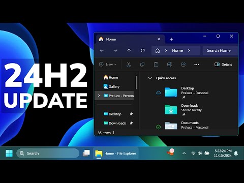 New Big Windows 11 24H2 Update – New Taskbar System Tray, New Design in Build 26100.2448 (RP)