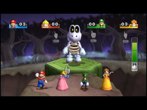 Mario Party 9 - Boss Battle Minigames - Mario vs Peach vs Luigi vs Daisy