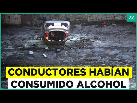 Graves accidentes marcan la noche en Santiago: Conductores habían consumido alcohol