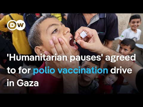 What are the biggest hurdles to vaccinating 640,000 children in Gaza in a 3-day period? | DW News