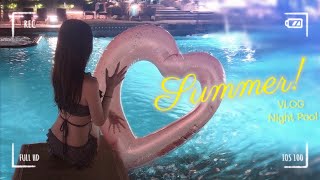 【VLOG】ドキドキの水着プール体験♡夏の思い出🏖☀️
