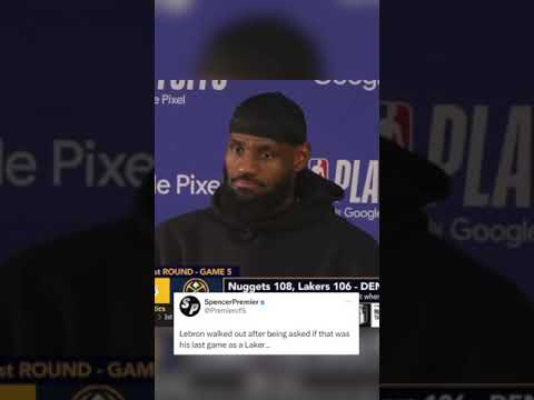 LeBron James Walks Out After Being Asked if He is Leaving The Lakers!