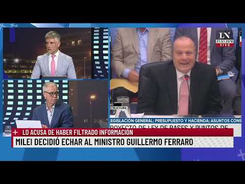 Cambios en el gabinete: Milei echó al ministro de Infraestructura, Guillermo Ferraro.