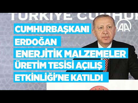Cumhurbaşkanı Erdoğan Enerjitik Malzemeler Üretim Tesisi Açılış Etkinliği’ne katılıyor