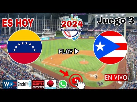 Venezuela vs. Puerto Rico en vivo, donde ver, a que hora juega Venezuela vs. Puerto Rico béisbol