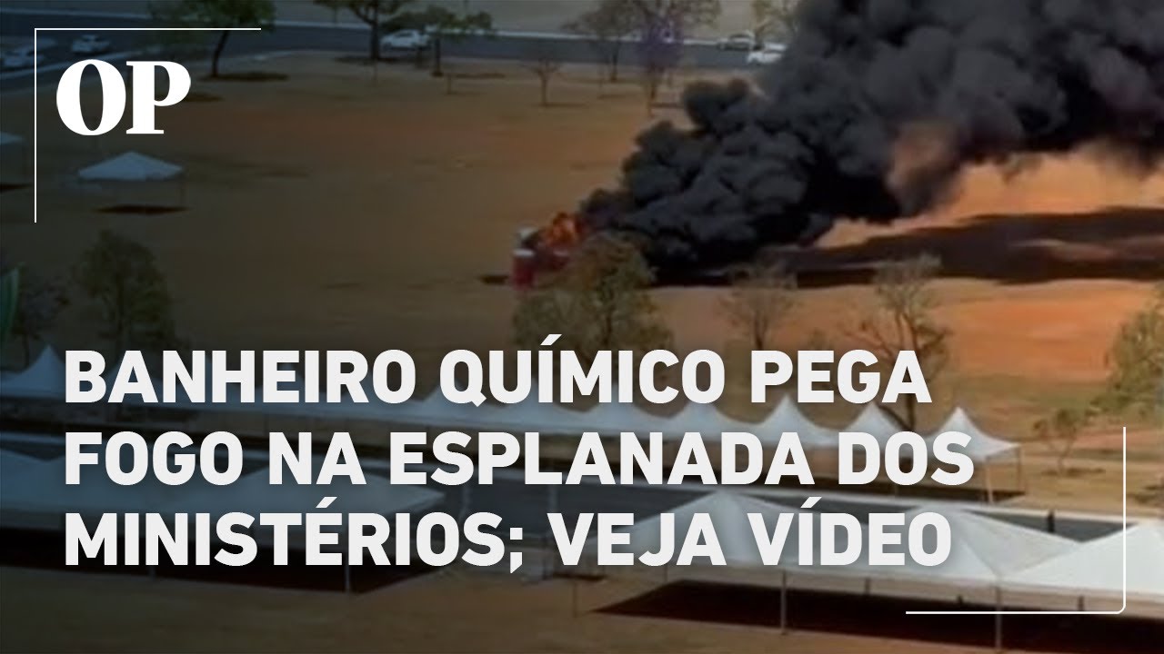 Banheiro pega fogo e causa incêndio na Esplanada dos Ministérios durante julgamento de Bolsonaro