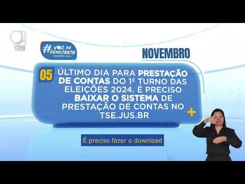 Calendário Eleitoral: Prestação de Contas do 1º Turno