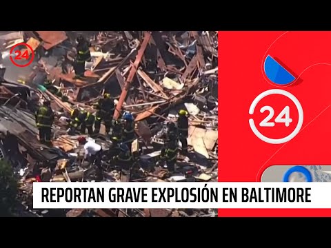 Reportan grave explosión en Baltimore