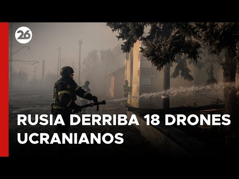 Rusia derriba 18 drones ucranianos en la regiones fronterizas de Kursk y Bélgorod