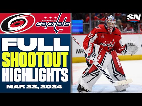 Carolina Hurricanes at Washington Capitals | FULL Shootout Highlights - March 22, 2024