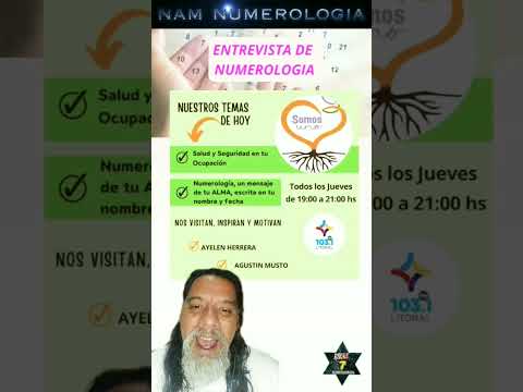 ENTREVISTA FM LITORAL 103.1 - SOMOS UNO - NAM NUMEROLOGIA #numerologia