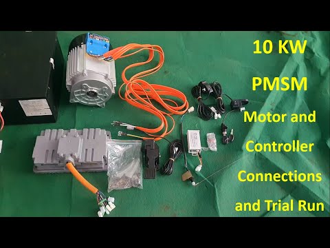 10KW PMSM Motor trail run | 10kw pmsm motor and controller | ev conversion kit in India | conversion