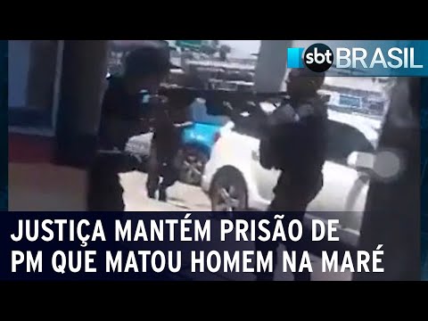 Justiça do RJ mantém prisão de PM que matou homem no Complexo da Maré | SBT Brasil (09/02/24)