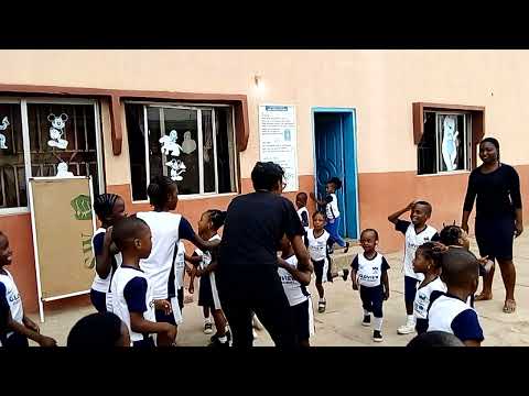 Dance workout session at Gloview school