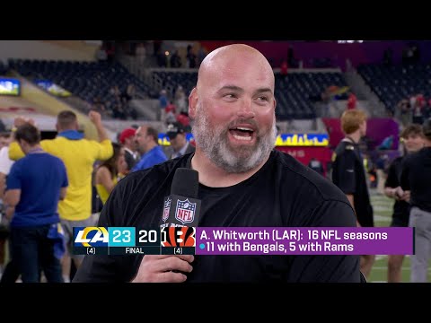 Andrew Whitworth Discusses How Rams Overcame Adversity to Win Super Bowl LVI video clip