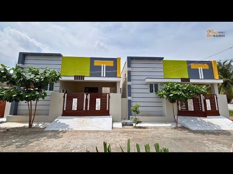 55.50 Lakhs 2BHK House for Sale 😍 Just 200 Meters from Main Road | On Road Property at Veerapandi 😍