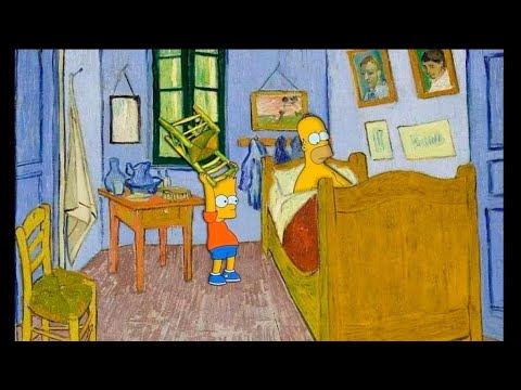 Escenas y personajes de Los Simpson son convertidos en obras de arte